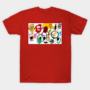 Basquiat x Warhol Pop Art Olympics T-Shirt